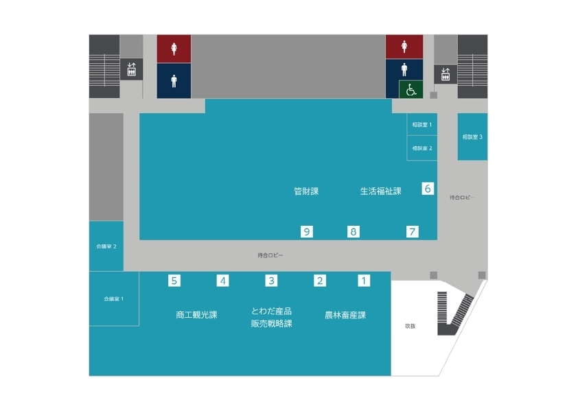 本館２階配置図